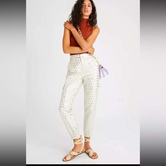 Anthropologie Pants - Anthropologie Jacquard Utility Joggers Size Small Original $128